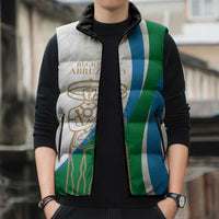 Personalized Italian Region Abruzzo Sleeveless Puffer Jacket Italy Sporty Style - Wonder Print Shop