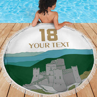 Custom Italy Abruzzo Beach Blanket Gran Sasso d'Italia - Wonder Print Shop