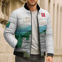 Custom Italy Abruzzo Bomber Puffer Jacket Gran Sasso d'Italia - Wonder Print Shop