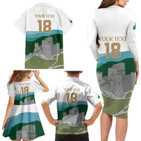 Custom Italy Abruzzo Family Matching Long Sleeve Bodycon Dress and Hawaiian Shirt Gran Sasso d'Italia - Wonder Print Shop