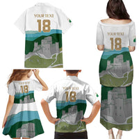 Custom Italy Abruzzo Family Matching Puletasi and Hawaiian Shirt Gran Sasso d'Italia - Wonder Print Shop