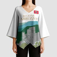 Custom Italy Abruzzo Kimono Sleeve Blouse Gran Sasso d'Italia - Wonder Print Shop