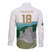 Custom Italy Abruzzo Long Sleeve Button Shirt Gran Sasso d'Italia - Wonder Print Shop