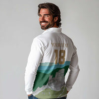 Custom Italy Abruzzo Long Sleeve Polo Shirt Gran Sasso d'Italia - Wonder Print Shop