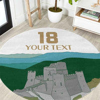 Custom Italy Abruzzo Round Carpet Gran Sasso d'Italia - Wonder Print Shop