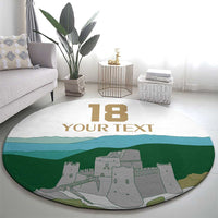 Custom Italy Abruzzo Round Carpet Gran Sasso d'Italia - Wonder Print Shop