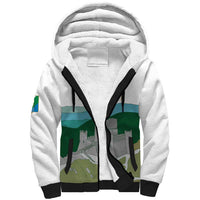Custom Italy Abruzzo Sherpa Hoodie Gran Sasso d'Italia - Wonder Print Shop