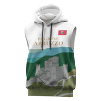 Custom Italy Abruzzo Sleeveless Hoodie Gran Sasso d'Italia - Wonder Print Shop