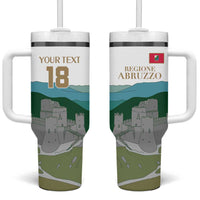 Custom Italy Abruzzo Tumbler With Handle Gran Sasso d'Italia - Wonder Print Shop