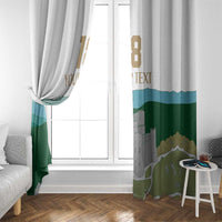 Custom Italy Abruzzo Window Curtain Gran Sasso d'Italia - Wonder Print Shop