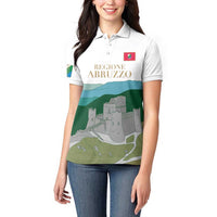 Custom Italy Abruzzo Women Polo Shirt Gran Sasso d'Italia - Wonder Print Shop