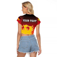 Personalized Germany Raglan Cropped T Shirt With Coat Of Arms - Wonder Print Shop