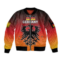 Personalized Germany Sleeve Zip Bomber Jacket With Coat Of Arms - Wonder Print Shop
