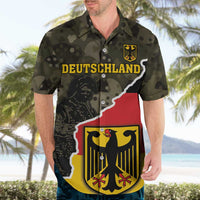 Custom Germany 1990 Hawaiian Shirt Coat Of Arms With Camo Patterns - Wonder Print Shop