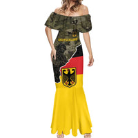 Custom Germany 1990 Mermaid Dress Coat Of Arms With Camo Patterns - Wonder Print Shop