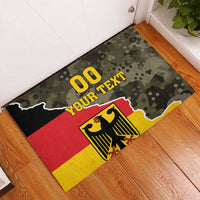 Custom Germany 1990 Rubber Doormat Coat Of Arms With Camo Patterns - Wonder Print Shop