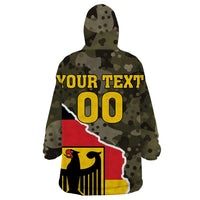 Custom Germany 1990 Wearable Blanket Hoodie Coat Of Arms With Camo Patterns - Wonder Print Shop