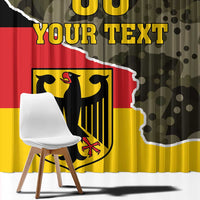 Custom Germany 1990 Window Curtain Coat Of Arms With Camo Patterns - Wonder Print Shop