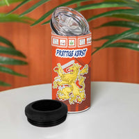 Personalized Netherlands Christmas 4 in 1 Can Cooler Tumbler Coat Of Arms - Prettige Kerst - Wonder Print Shop