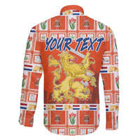 Personalized Netherlands Christmas Family Matching Off Shoulder Maxi Dress and Hawaiian Shirt Coat Of Arms - Prettige Kerst - Wonder Print Shop