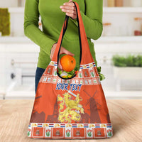 Personalized Netherlands Christmas Grocery Bag Coat Of Arms - Prettige Kerst