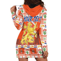 Personalized Netherlands Christmas Hoodie Dress Coat Of Arms - Prettige Kerst - Wonder Print Shop