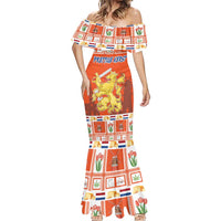 Personalized Netherlands Christmas Mermaid Dress Coat Of Arms - Prettige Kerst - Wonder Print Shop