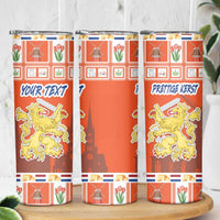 Personalized Netherlands Christmas Skinny Tumbler Coat Of Arms - Prettige Kerst - Wonder Print Shop