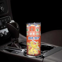 Personalized Netherlands Christmas Skinny Tumbler Coat Of Arms - Prettige Kerst - Wonder Print Shop