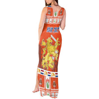 Personalized Netherlands Christmas Tank Maxi Dress Coat Of Arms - Prettige Kerst - Wonder Print Shop