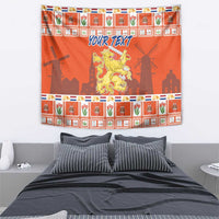 Personalized Netherlands Christmas Tapestry Coat Of Arms - Prettige Kerst - Wonder Print Shop