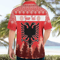 Personalized Albania Christmas Hawaiian Shirt The Double-headed Eagle Christmas Pattern - Wonder Print Shop