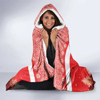 Personalized Albania Christmas Hooded Blanket The Double-headed Eagle Christmas Pattern