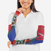 Personalized Hispaniolan Trogon Haiti Arm Sleeves Sporty Style - Wonder Print Shop