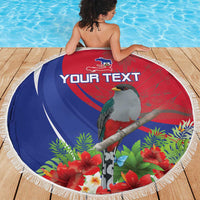 Personalized Hispaniolan Trogon Haiti Beach Blanket Sporty Style - Wonder Print Shop