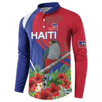 Personalized Hispaniolan Trogon Haiti Button Sweatshirt Sporty Style - Wonder Print Shop