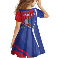 Personalized Hispaniolan Trogon Haiti Family Matching Mermaid Dress and Hawaiian Shirt Sporty Style - Wonder Print Shop