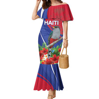 Personalized Hispaniolan Trogon Haiti Family Matching Mermaid Dress and Hawaiian Shirt Sporty Style - Wonder Print Shop