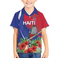 Personalized Hispaniolan Trogon Haiti Family Matching Puletasi and Hawaiian Shirt Sporty Style - Wonder Print Shop