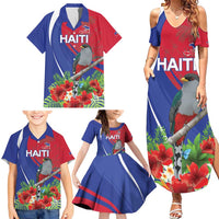 Personalized Hispaniolan Trogon Haiti Family Matching Summer Maxi Dress and Hawaiian Shirt Sporty Style - Wonder Print Shop