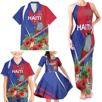 Personalized Hispaniolan Trogon Haiti Family Matching Tank Maxi Dress and Hawaiian Shirt Sporty Style - Wonder Print Shop