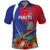 Personalized Hispaniolan Trogon Haiti Polo Shirt Sporty Style - Wonder Print Shop