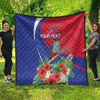 Personalized Hispaniolan Trogon Haiti Quilt Sporty Style - Wonder Print Shop