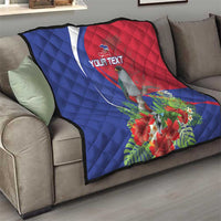 Personalized Hispaniolan Trogon Haiti Quilt Sporty Style - Wonder Print Shop