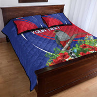 Personalized Hispaniolan Trogon Haiti Quilt Bed Set Sporty Style - Wonder Print Shop