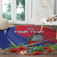 Personalized Hispaniolan Trogon Haiti Round Carpet Sporty Style - Wonder Print Shop