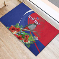 Personalized Hispaniolan Trogon Haiti Rubber Doormat Sporty Style - Wonder Print Shop
