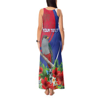 Personalized Hispaniolan Trogon Haiti Tank Maxi Dress Sporty Style - Wonder Print Shop