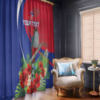 Personalized Hispaniolan Trogon Haiti Window Curtain Sporty Style - Wonder Print Shop