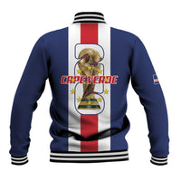 Cape Verde Football Baseball Jacket Tubaroes Azuis World Cup 2026 - Wonder Print Shop
